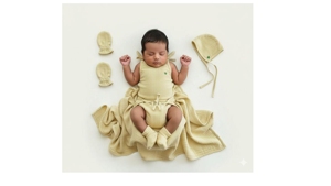 Ensemble de linge de maison pour bébé, six pièces, ensemble de vêtements d'été pour tout-petit, ensemble haut et pantalon à nouer pour enfant, ensemble coordonné en coton et lin pour enfant - Product Image 2