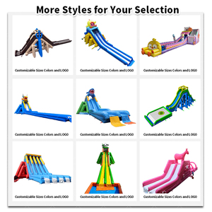 Grande <span class=keywords><strong>toboggan</strong></span> <span class=keywords><strong>aquatique</strong></span> gonflable de 35 m (115 pi) pour enfants et adultes, en PVC écologique, capacité de 10 personnes - Product Image 6