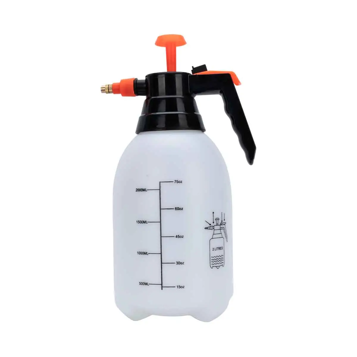 KSEIBI Pressure Sprayer 2L Hand Pump Water Bottle
