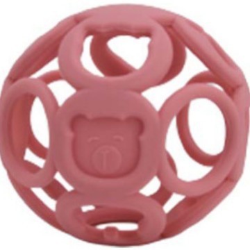 Cat Rabbit Bear [Stereoscopic Sphere] Pink rose red