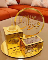 RAY YI Vente en gros personnalisée Élégant brûleur d'encens en acrylique Cadeau du Moyen-Orient Hajj avec brûleur d'encens Bakhoor