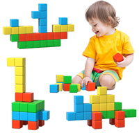 Bloques de Construcción Magnéticos, Cubos Coloridos 3D, Juguete Educativo STEM para Niños, Aprendizaje Temprano, Edades 3+
