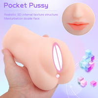 S-HANDE 3 en 1 TPE Réaliste Vivi Pocket Pussy Bouche vaginale réaliste pour hommes Masturbation