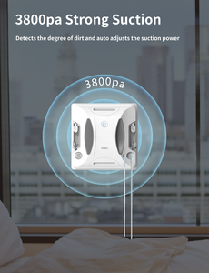 Robot lave-vitres électrique professionnel Fmart W6, contrôle par application domestique, Wi-Fi 2.4G, télécommande, <span class=keywords><strong>adsorption</strong></span> d'urgence en 20 min - Product Image 2