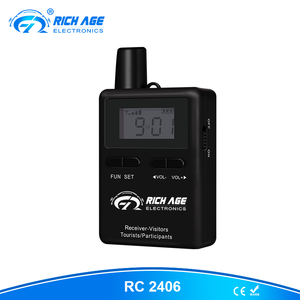 Système de guide touristique audio 2,4 GHz sans fil 80 canaux portée de 200 m pour la communication de groupe - Product Image 6