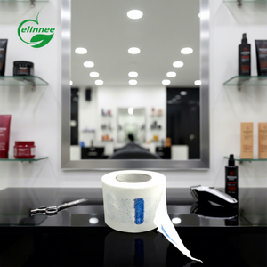 Toalla de papel elástica desechable para cuello de peluquería al por mayor, cubre cuello para <span class=keywords><strong>peluqueros</strong></span> y barberos, tiras de papel para cuello de barbero - Product Image 1