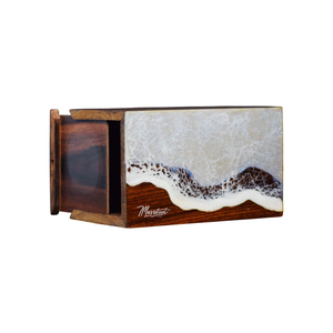 Mejores Ofertas: Urna Funeraria con Superficie Pulida de Madera y Resina Epoxi, Estilo Moderno, Urna Funeraria en Venta - Product Image 2