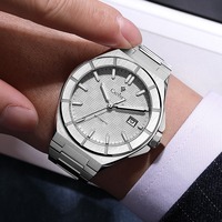 Montres pour hommes CADISEN 8242, mouvement japonais, verre saphir, automatique, mécanique, bleu, 100 m étanche, luxe, décontracté, business, horloge