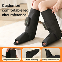Masseur de mollets LEERCON pour la récupération sportive, drainage lymphatique, soulagement de la douleur, compression d'air pour les pieds et les jambes, relaxation et amélioration de la circulation.