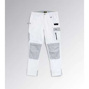Pantalon de travail Diadora EASYWORK LIGHT PERF 4XL Coupe régulière Antistatique Coutures soudées Blanc optique Pantalon de sécurité pour atelier - Product Image 1