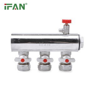 IFAN Fabricantes Água <span class=keywords><strong>Manifold</strong></span> Controle Manual PEX <span class=keywords><strong>Manifold</strong></span> 3 Way Latão Válvula Manifolds - Product Image 5