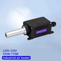 Pistolet à air chaud industriel Hotwind 15 pour machine à gobelets en papier, soudage, processus de souderie, séchage numérique par résistance soufflante