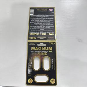 Magnum Platinum 2000K Capsule XXL pour l'amélioration sexuelle masculine, emballage vide personnalisé en blister, impression offset PVC - Product Image 3