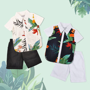 Vente en gros, nouveauté été, chemise décontractée, shorts pour bébés garçons ensembles de vêtements pour bébés garçons ensembles de vêtements pour garçons - Product Image 3