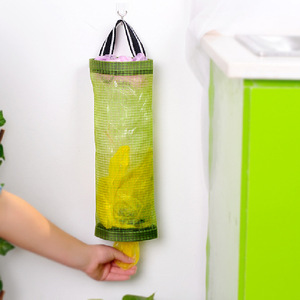 Wall Mounted <b>Kitchen</b> <b>Storage</b> Bag Round Single Layer Yellow Garbage Bag Organizer For Trash And Miscellaneous Items - Product Image 1