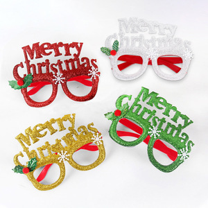 Arbre de Noël elfe renne bois père noël bandeau chapeau de noël fête de noël lunettes ensemble pour joyeux noël fête fournitures - Product Image 6