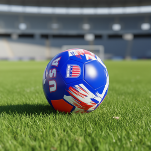 ลูกฟุตบอลคุณภาพสูงหมายเลข 5 ของสหรัฐอเมริกา ขนาด 4 ปรับแต่งโลโก้ได้ ผลิตจากหนัง ยาง พีวีซี พียู - ผลิตโดยบริษัท - Product Image 3