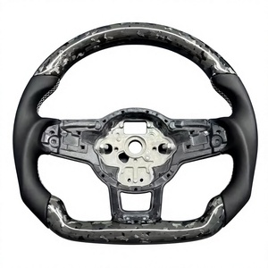 Volant de direction de haute qualité cousu à la main pour <span class=keywords><strong>Volkswagen</strong></span> V/W <span class=keywords><strong>Golf</strong></span> 7 GTI <span class=keywords><strong>Golf</strong></span> R Polo GTI Passat B8 Tiguan, pièces automobiles - Product Image 3