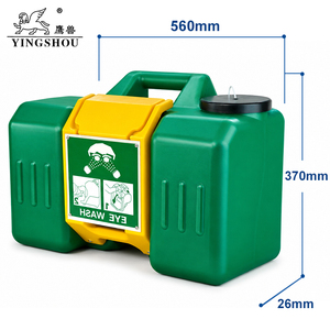 YINGSHOU Estación de Ducha y <span class=keywords><strong>Lavaojos</strong></span> de Emergencia Portátil de 60L (16 Galones) con Alimentación por Gravedad y Autónoma - Product Image 4