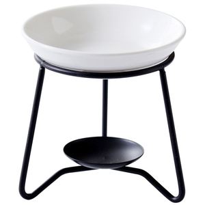 Brûleur de cire à bougie créatif pour aromathérapie Brûleur à huile essentielle en acier noir - Product Image 1