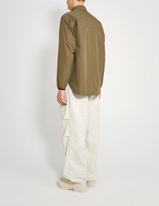 Chemise-veste décontractée premium pour <span class=keywords><strong>homme</strong></span>, coupe ample, résistante à l'eau, avec fermeture éclair sur le devant et motif lettres, service OEM - Product Image 3