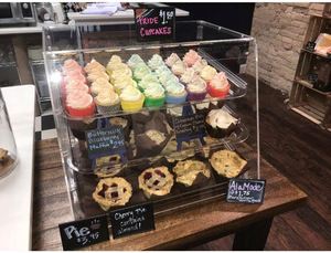 3 <span class=keywords><strong>Tier</strong></span> 2 <span class=keywords><strong>Tier</strong></span> rõ ràng Acrylic bánh bánh hiển thị trường hợp đứng tủ - Product Image 2