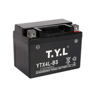 Baterías Especiales para Motocicletas de 12V4Ah de China, YT4L-BS Selladas, Libres de Mantenimiento, de Plomo-Ácido para Yamaha <span class=keywords><strong>Honda</strong></span> CG125 - Product Image 2