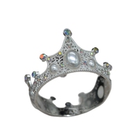 Décoration de gâteau en forme de couronne de fleurs, avec strass dorés, pour anniversaire, mariage, fête prénuptiale, fournitures de fête