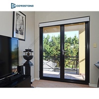 Porte extérieure en Aluminium, Double verre, pour Patio extérieur