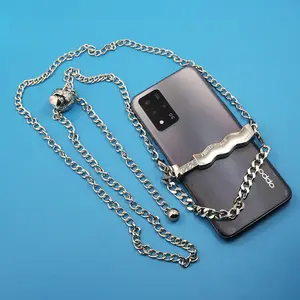 手机20厘米磨链金属背夹装饰链DIY链