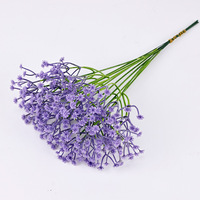 Handgefertigte Kunststoff-Gypsophila-Blumen für Heim, Party und Hochzeitsdekoration, Günstige Künstliche Blumensträuße in Lila, Blau, Weiß, Rosa und Rot