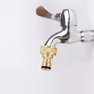 Raccord de tuyau d'eau en laiton 3/4 po 4-6 points pour machine à laver, robinet, lavage de voiture - Product Image 2