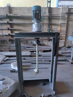 Agitateur vertical en acier inoxydable, mélangeur de liquides, moteur AC, agitateur monté sur réservoir, niveau de sécurité élevé, mélangeur de liquides chimiques industriels