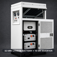 Générateur hybride éolien solaire diesel LINGGE Quanchai 20 kW 32 kWh Batterie au lithium 10 kW Inverseur mobile super silencieux