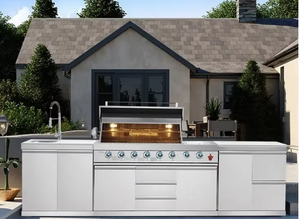 Pequeño estilo europeo alemán nuevo diseño gabinete <span class=keywords><strong>de</strong></span> <span class=keywords><strong>cocina</strong></span> al aire libre marco <span class=keywords><strong>de</strong></span> acero inoxidable Módulo <span class=keywords><strong>de</strong></span> gabinete <span class=keywords><strong>de</strong></span> barbacoa - Product Image 2