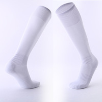 Chaussettes antidérapantes de Football avec Logo personnalisé, nouvelle conception de haute qualité, de couleur unie