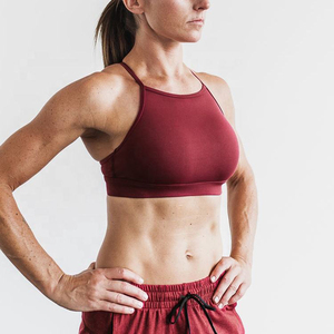 Tùy chỉnh trắng độn phòng tập thể dục Nylon Spandex Áo ngực thể thao cho phụ nữ XS Kích thước tập thể dục qua dây đeo dây áo ngực cộng với kích thước in - Product Image 3