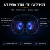 PICO 4 Ultra Enterprise MR Developer Edition, Gafas de Realidad Virtual Todo en Uno, XR2 Gen2, 12GB, 256GB, 4K Pancake, 6DoF, IToF, WiFi 7