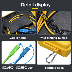 สายต่อขยาย OTDR คุณภาพสูง ความยาว/ประเภท/ขั้วต่อแบบกำหนดเองได้ G652D G657A1/<span class=keywords><strong>2</strong></span> สายไฟเบอร์ออปติก OTDR สำหรับกล่องเชื่อมต่อ - Product Image 4