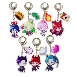 Genshin Anime Epoxy Plastic Key Chains Promotional Gift Creative Holographic Keyring Custom Acrylic Charm With Hologram - Product Image 2
