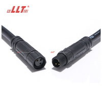 LLT M8 IP65 IP67 2 3 4 5 pin Mini Male Female Waterproof Connector Cable