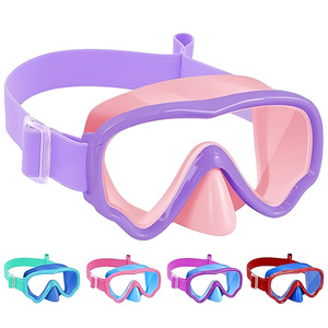 Masque de plongée pour enfants, double lentille, verre trempé, anti-buée, sports nautiques - Product Image 3