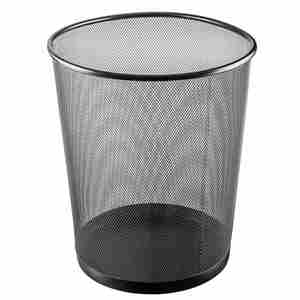 Metal <b>Mesh</b> Office Round Wastebasket - Product Image 2
