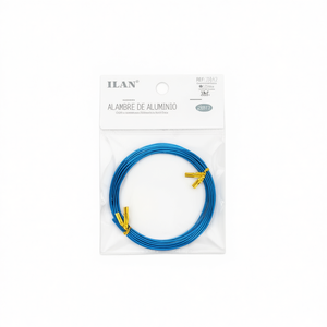 Filo di alluminio da 1,5 mm, 3 m, colore blu, per la creazione di gioielli artigianali - Product Image 1