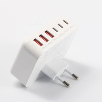 Chargeur universel OEM HNT 100W, adaptateur mural USB-C 5V3A, prise US/EU/UK, charge rapide, chargeur de voyage pour iPhones et téléphones Android