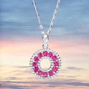 UM-Jewelry สร้อยคอจี้เงินแท้ 925 ประดับไพลินทรงกลมสีน้ำเงิน ดีไซน์หรูหราสำหรับผู้หญิงผู้ชาย ฉลองวันครบรอบ - Product Image 3