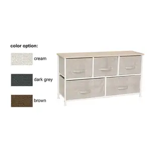 Tissu noir gris 9 tiroirs coffre pliable tour de rangement commode meubles de chambre