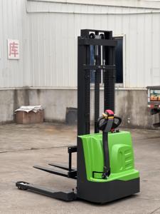 Carretilla elevadora eléctrica 1.5ton 1500kg Walkie Apilador de palés eléctrico con horquilla ajustable de pierna a horcajadas - Product Image 2