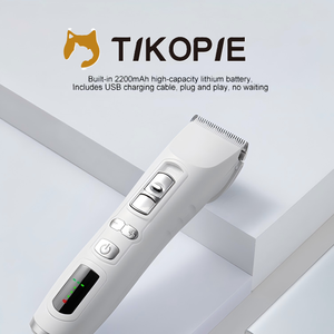 TKP-DTJ002 कुत्ते की क्लिपर्स पेशेवर भारी शुल्क कुत्ते को 3-गति कम शोर उच्च शक्ति रिचार्जेबल कॉर्डलेस - Product Image 1