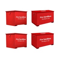 Vente en gros de boîte de sable de feu rouge d'équipement de sécurité de logo personnalisé extérieur